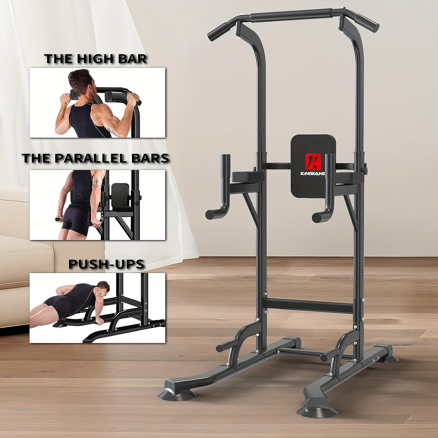 Electronics For Home - Djustable Height Power Tower Dip Station,