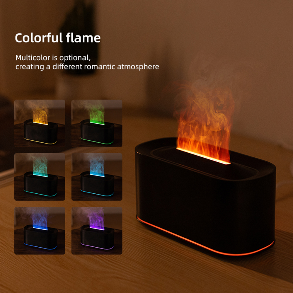 Electronics Gadgets For Home - Essential Oil Diffuser,Flame Colorful Water Vapor