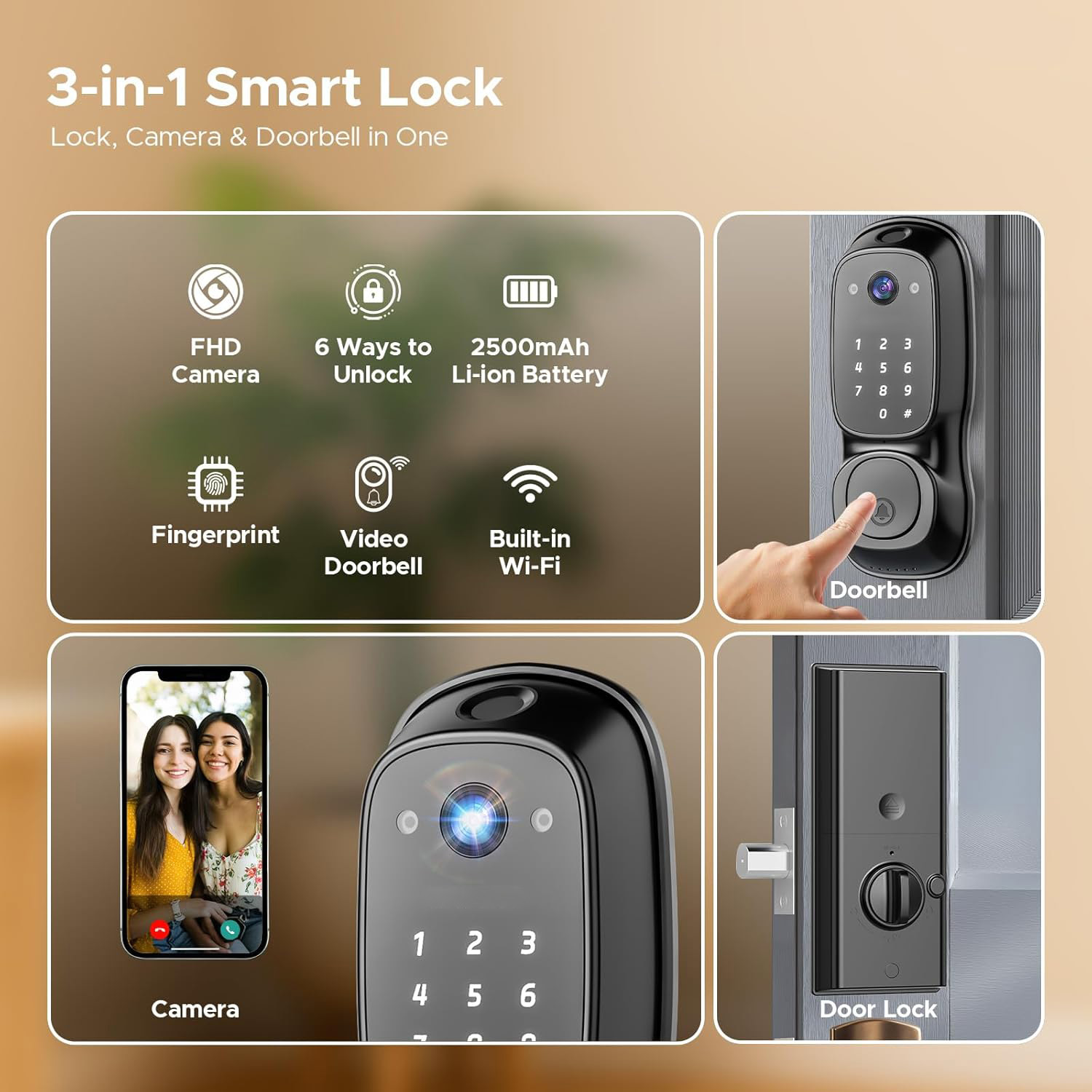 Tuya Wifi Smart Door Lock ‎Cam – обзор и цена Electronics & Gadgets Starting With T