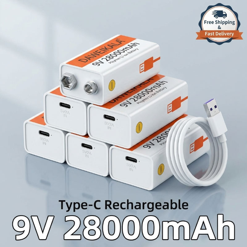 9V Type-C Rechargeable Battery – обзор и цена Electronics And Gadgets With C