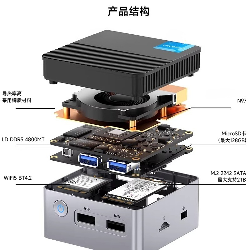 G5 Alder Lake N97 MINI PC Wind – обзор и цена Mini Pc Windows