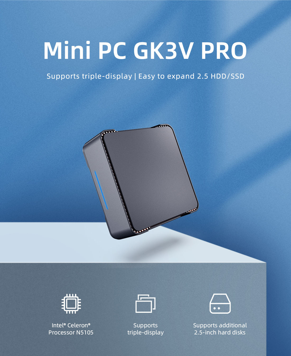 GK3V Pro mini pc Intel N5105 R – обзор и цена Mini Pc Windows