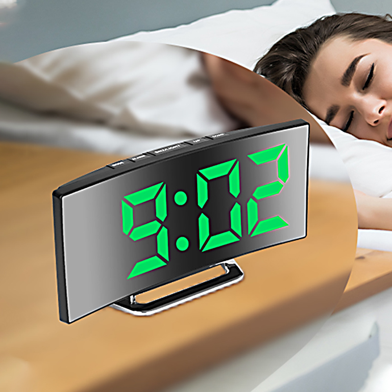 LED Digital Alarm Clock Curved – обзор и цена Electronics Gadgets For Home